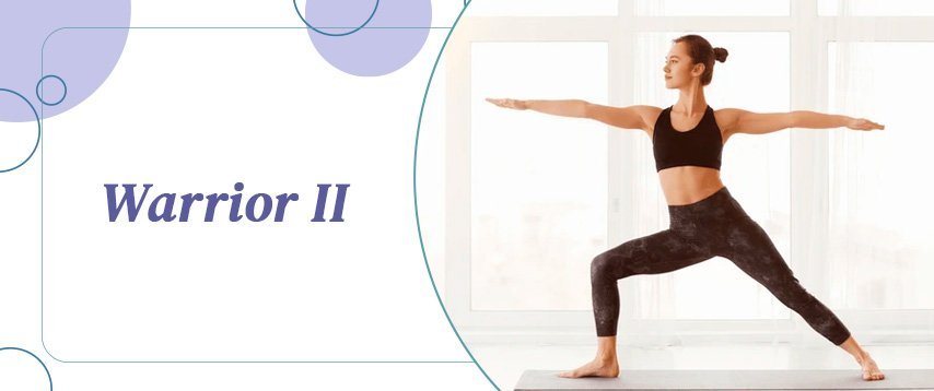 Warrior II yoga pose (Virabhadrasana II)