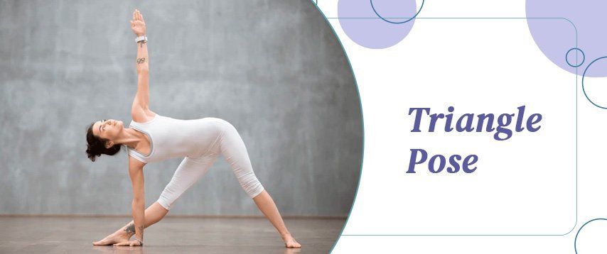 Triangle yoga pose (Trikonasana)