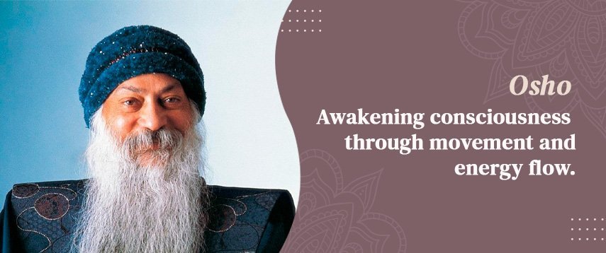 Section banner: Osho on mindfulness through dynamic meditation
