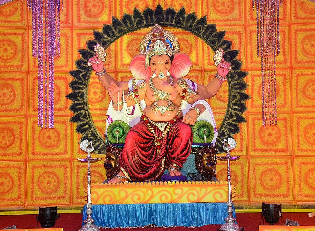 Marutigad Sarvajanik Ganeshotsav pandal in Panjim, Goa