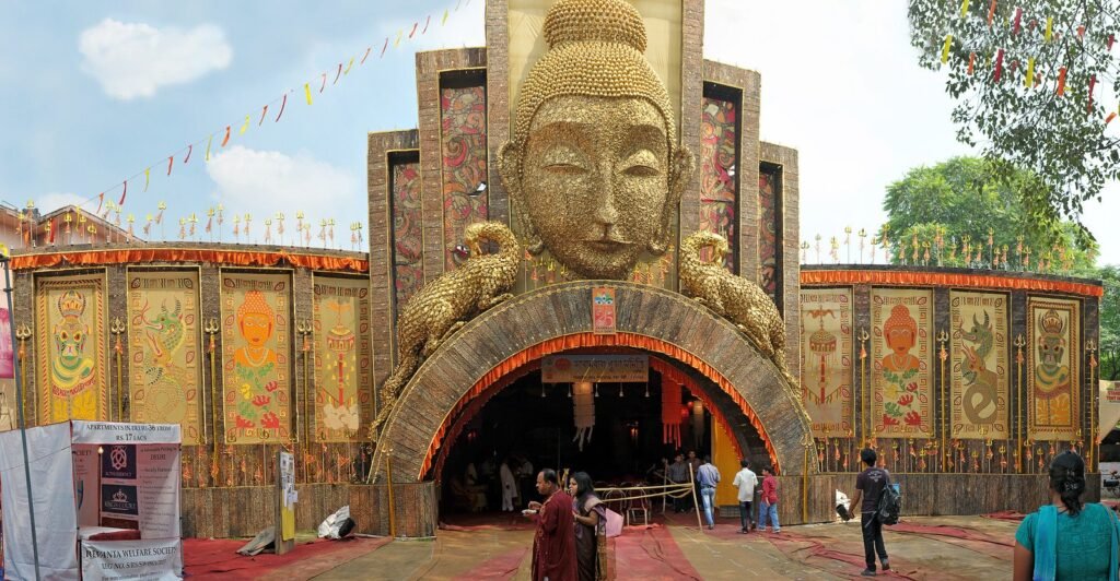 Arambagh Durga Puja Samiti pandal in Delhi