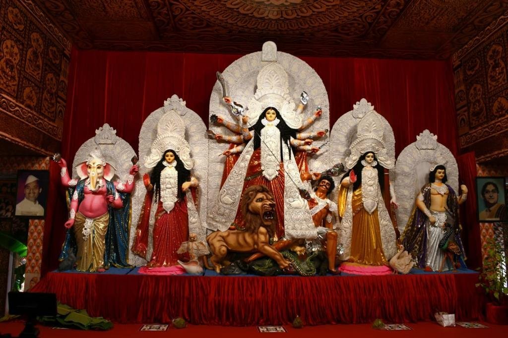 North Bombay Sarbojanin Durga Puja Samiti pandal in Mumbai