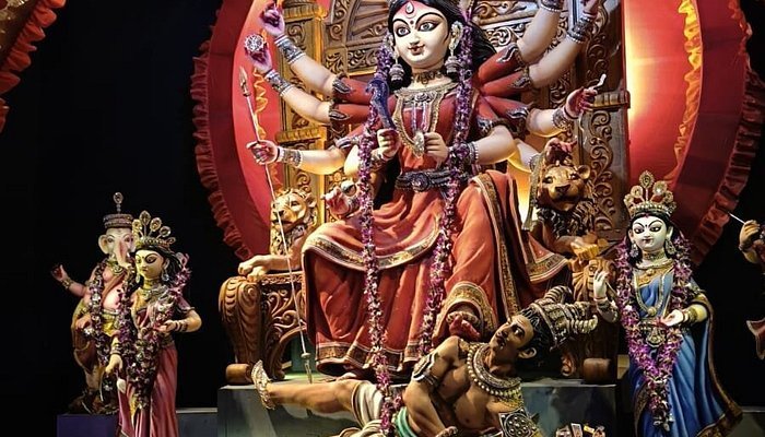 Kumartuli Park Durga Puja pandal in Kolkata