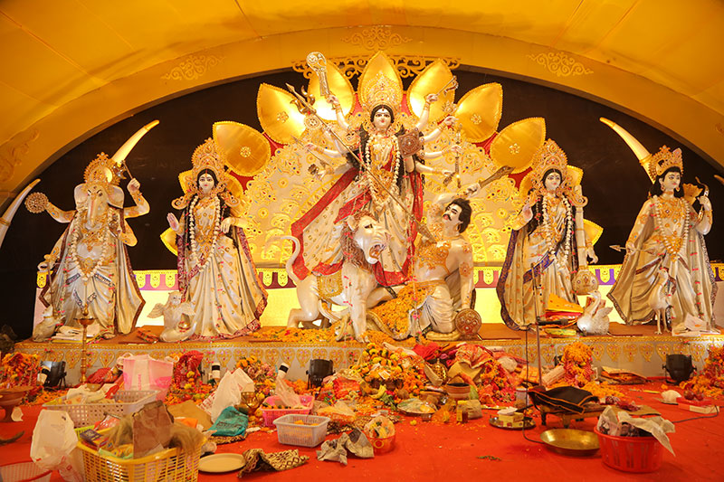 Lokhandwala Durgotsav pandal in Mumbai