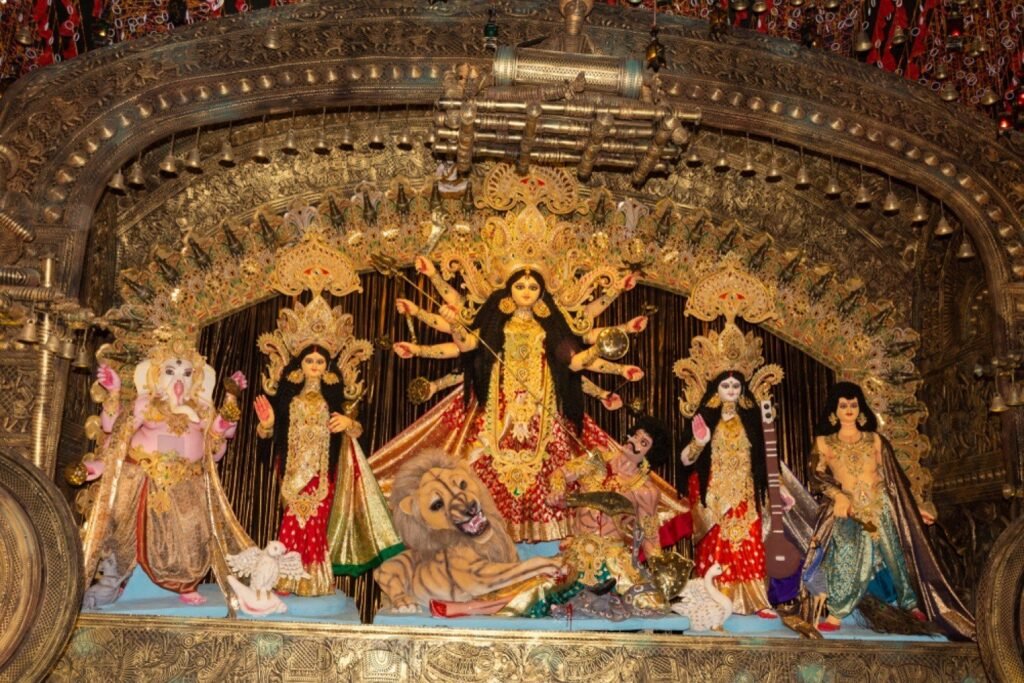 Santosh Mitra Square Durga Puja pandal in Kolkata